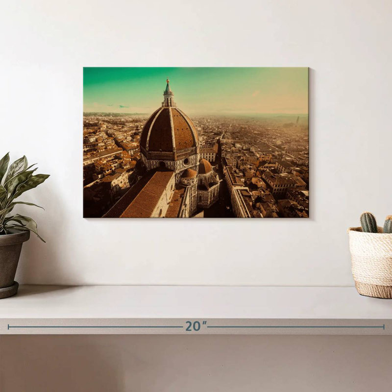 Nicci sépia, cathédrale de Florence, H 8 po x l 12 po