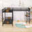 L-Shaped Twin Over Twin And Twin Bunk Bed With Built-In Desk, Ladder And Shelf