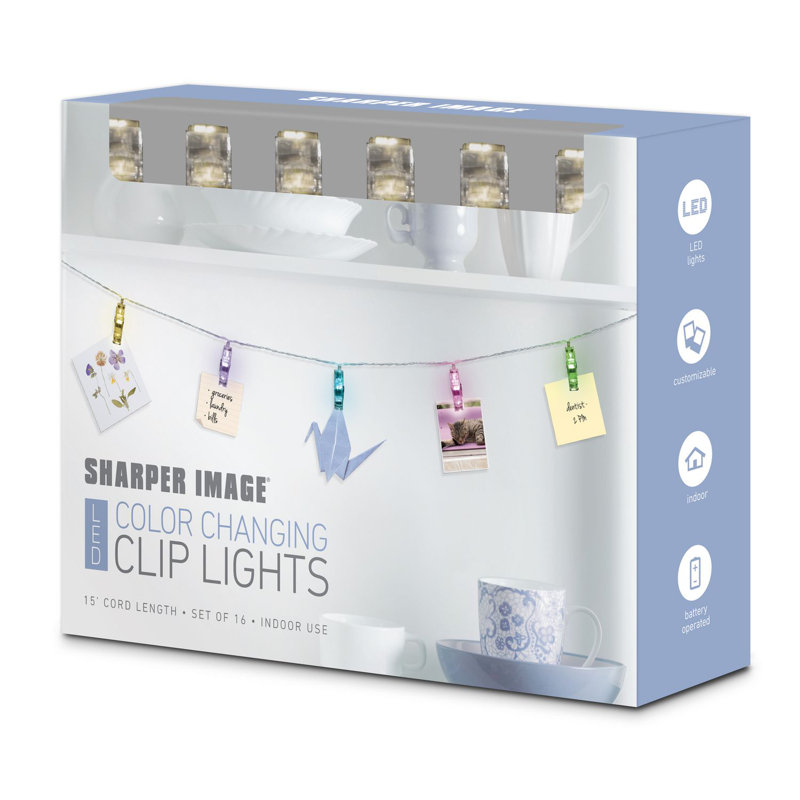 Lampe de chaîne fantaisie 16 lumières de 15 pi.