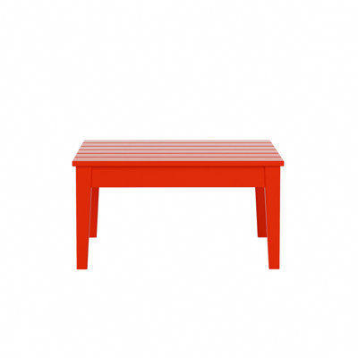 Table basse d'extérieur carrée en PEHD Joubert
