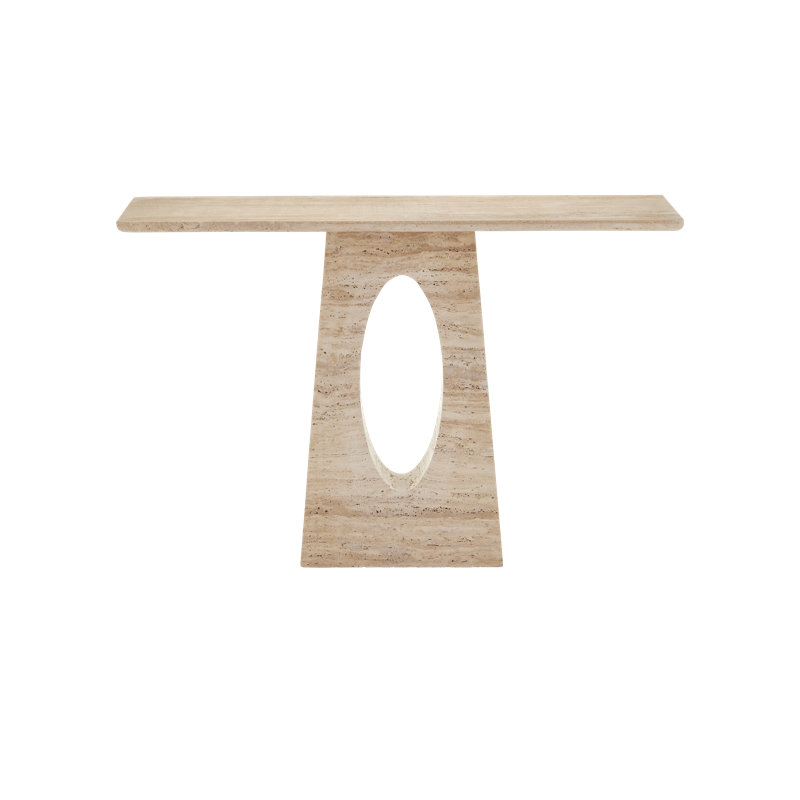 Demi Travertine Console Table