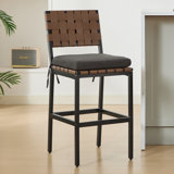 Counter height bar stools upholstered 26'' with Metal Frame