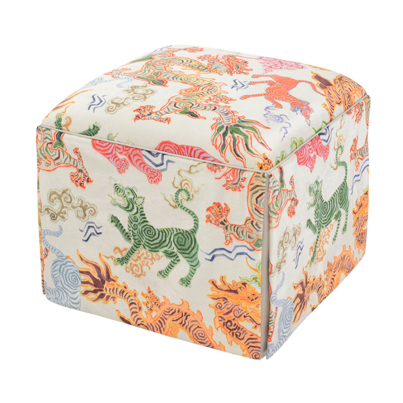 Chelsea Square Ottoman, Tibetan Tiger