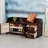 Vintage solid wood shoe stool shoe rack 8 Pair Solid Wood Shoe Storage Bench