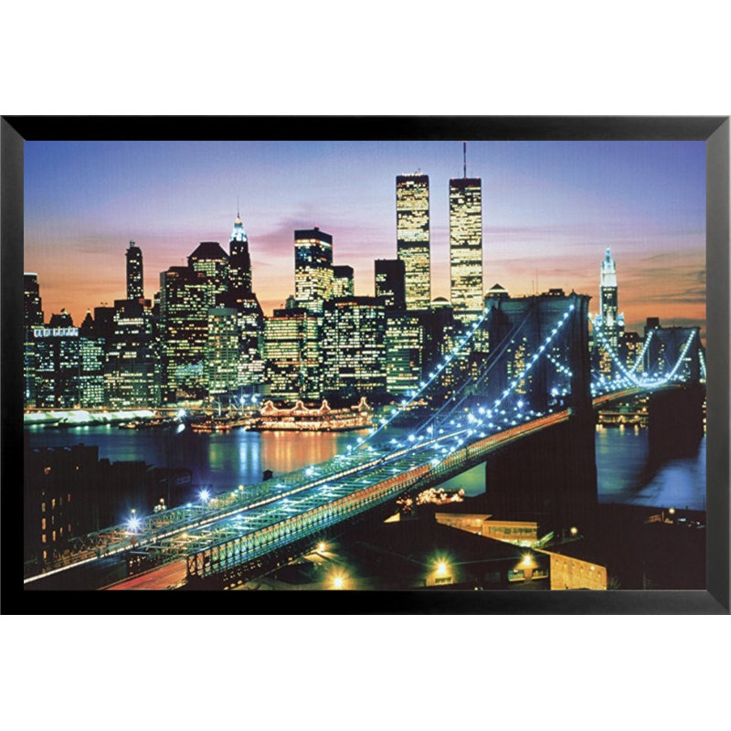 «The City that Never Sleep - New York City», reproduction de photo encadrée