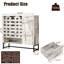 Console de bar 44,3 po avec portes et tiroir Vintage Rustic