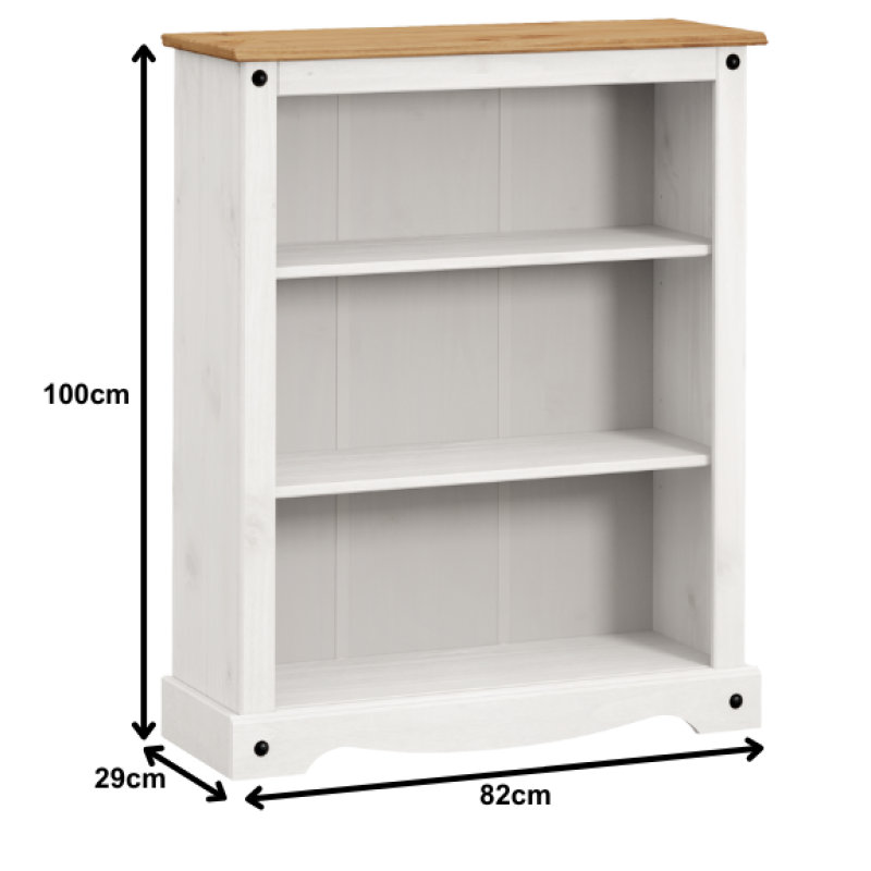 Hoisington 100 cm H x 82 cm W Solid Wood Bookcase