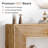 59-Inch Long Console Table,Natural Sofa Table with Storage for Entryway-1615424998