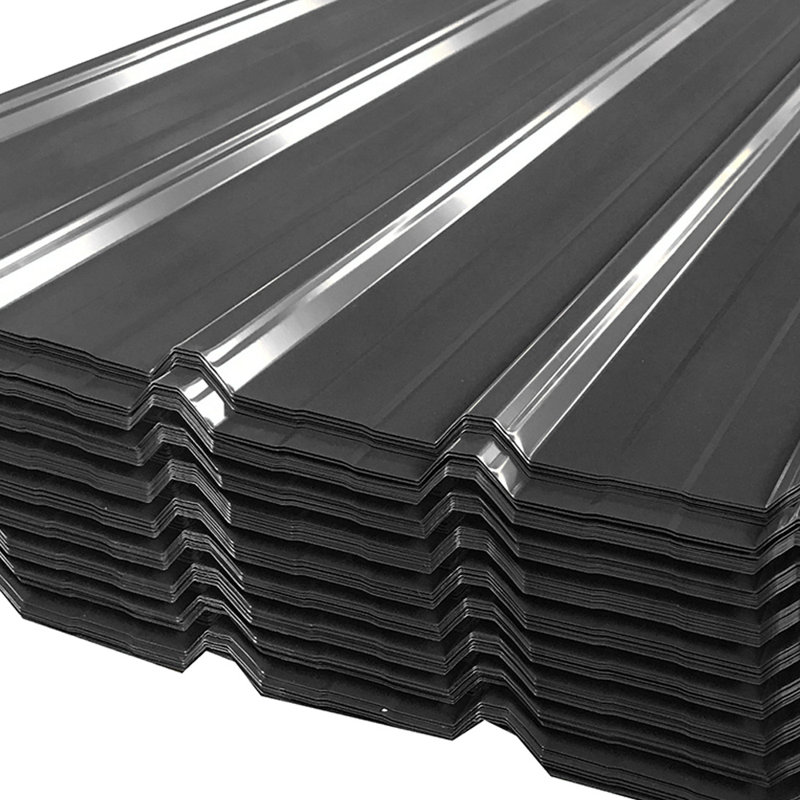 Dakota Fields Steel Roofing Kit, 129cm H x 45cm W x 0.48cm D, Black