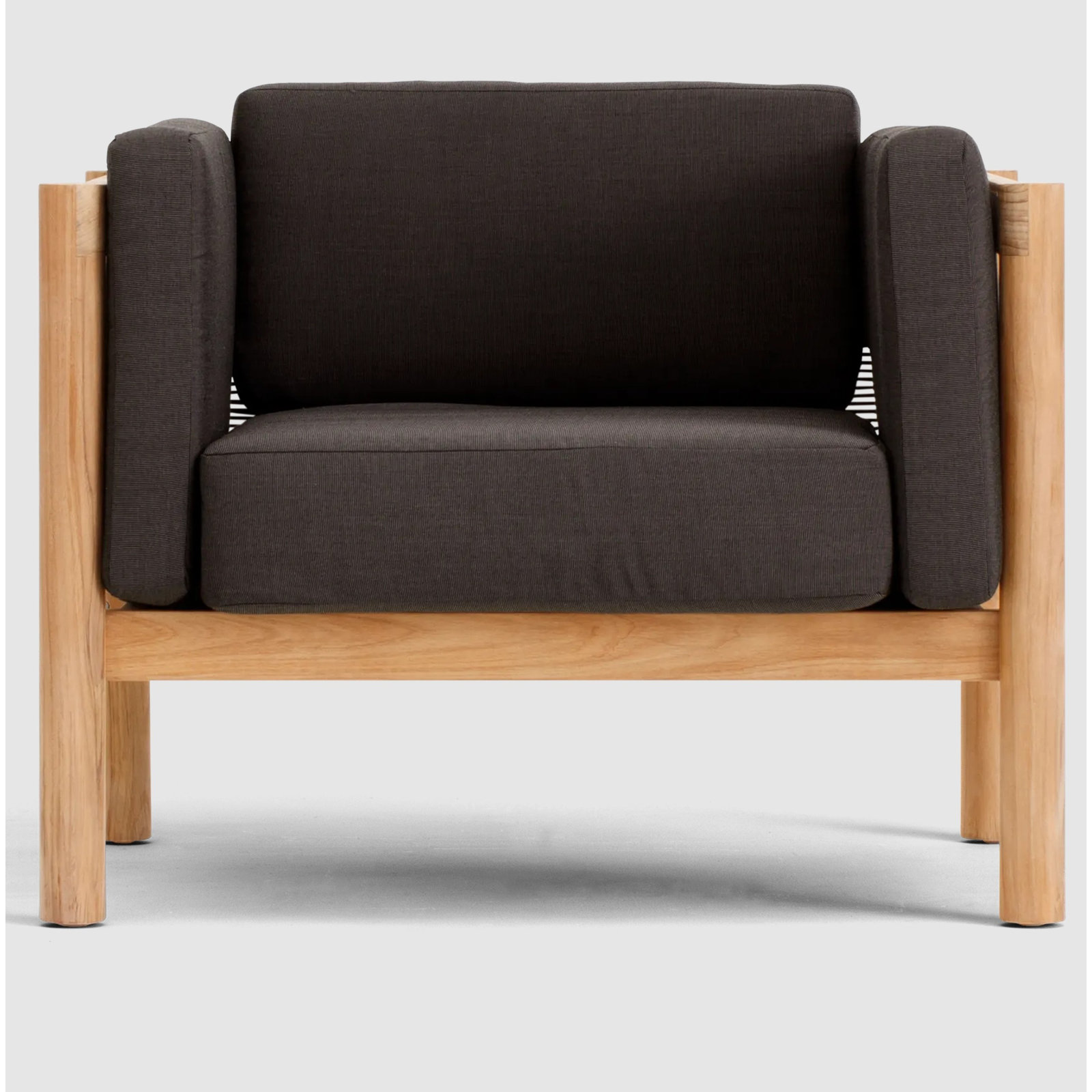 Haven Teak Outdoor Lounge Chair , Sunbrella® Cushions Included, Sunbrella Coal