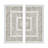 Framed Geometric Rice Paper Panel Shadowbox Wall Décor
