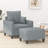  Sofa Chair With Footstool Black-1138348153-1138348039