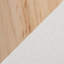 Banc en bois naturel et tissu crème