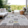 Machine Washable Indoor/Outdoor Claudian ACN1670 Gray Rug