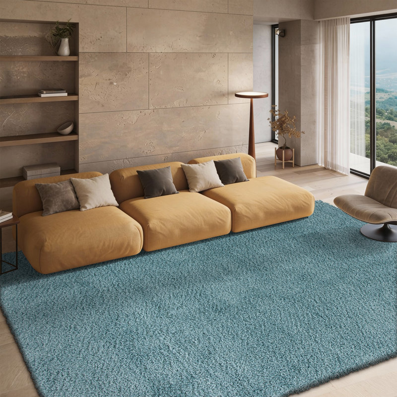 Delane Area Rug, Rectangle 8' x 10', Light Blue
