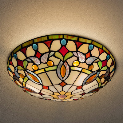 Tiffany Glass Flush Mount