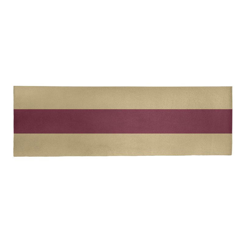 Tapis de zone rouge/beige, Tapis de couloir 2 pi 6 po x 8 pi