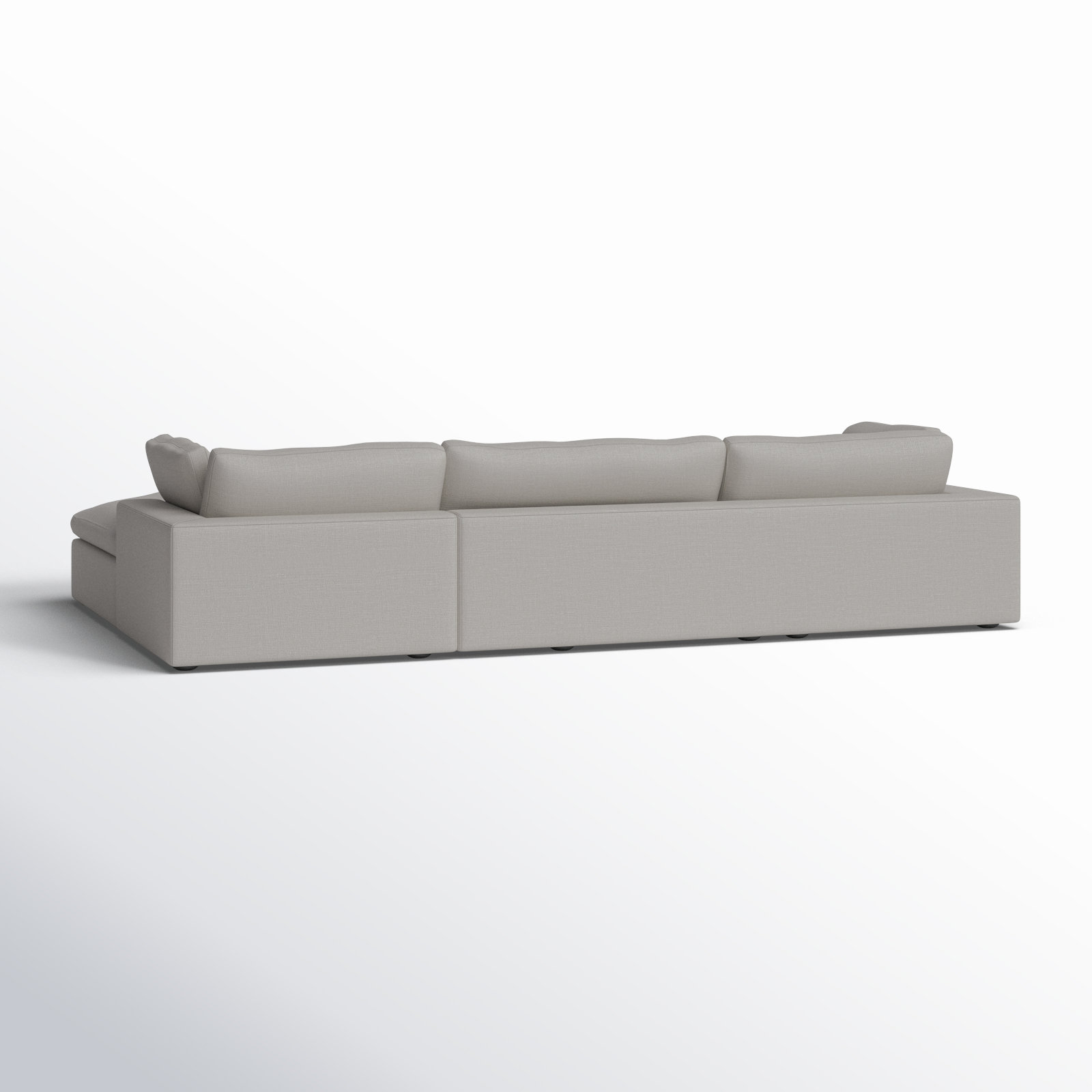 Asher Sofa and Chaise, Effie Linen Performance Linen, Right Hand Facing