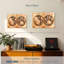«Rustic Hemispheres Map» sur toile-617475177