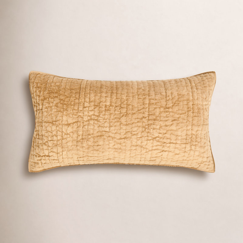 Lucio Polyester Sham, King, Yellow