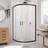 Prime 38" W x 38" D x 74.75" H Round Sliding Shower Enclosure with Base Included-500018591-500018586