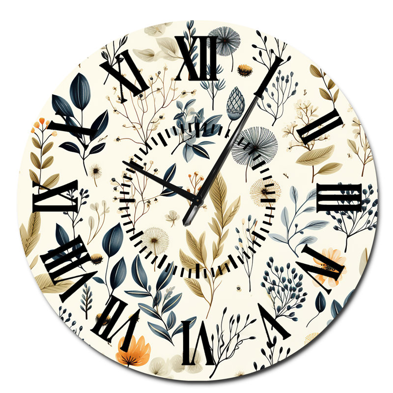 Horloge murale Botanical, Surdimensionné