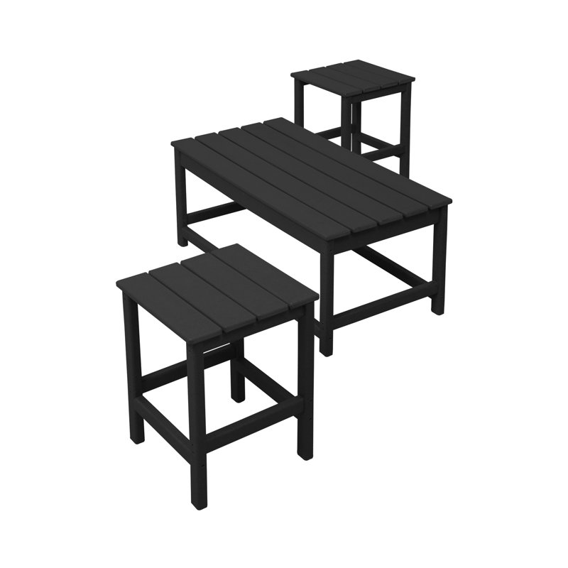 Table d'appoint et table basse Alger, Noir