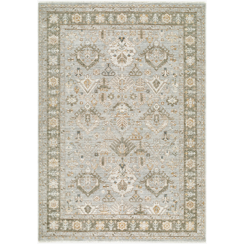 Tapis tissé à la machine Jane, Rectangle 6 pi 7 po x 9 pi