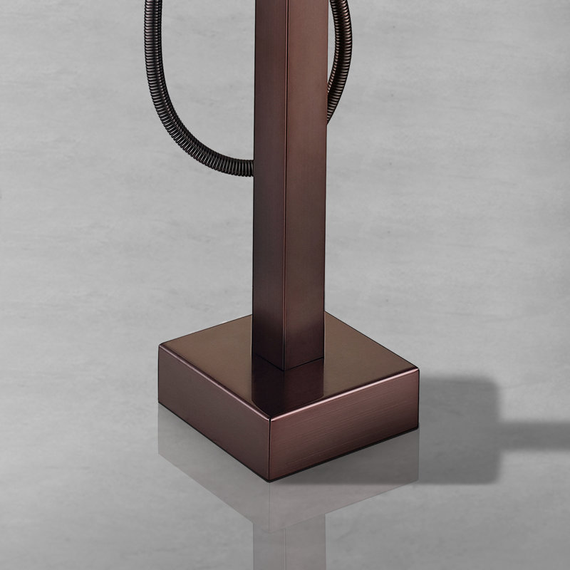Robinet de baignoire monocommande à fixation au sol, Bronze huilé