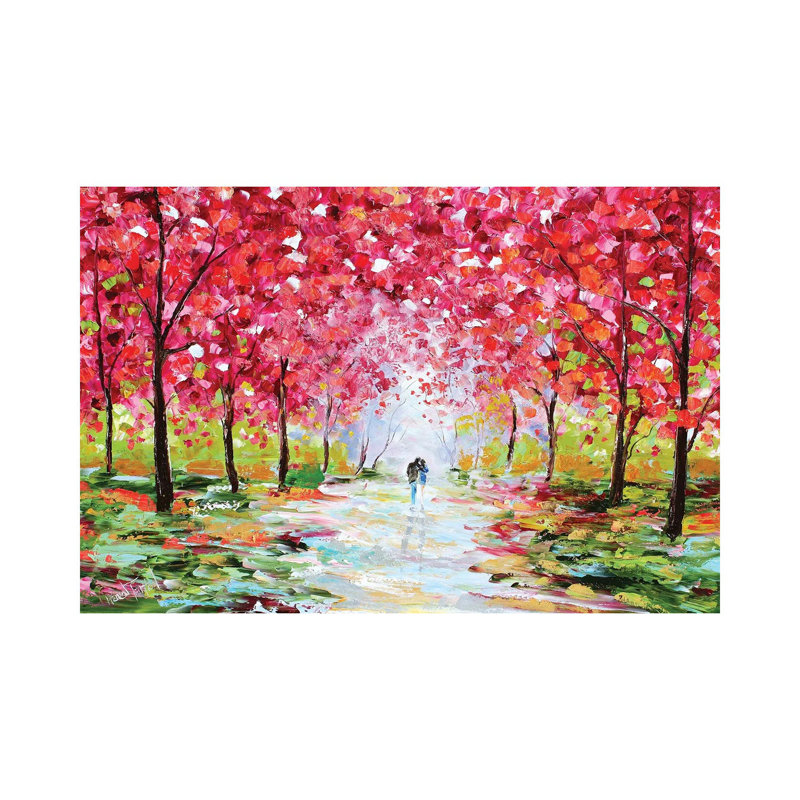 Uptown Art Spring Romance by Karen Tarlton - Wrapped Canvas Painting, 20.32 cm H x 30.48 cm W