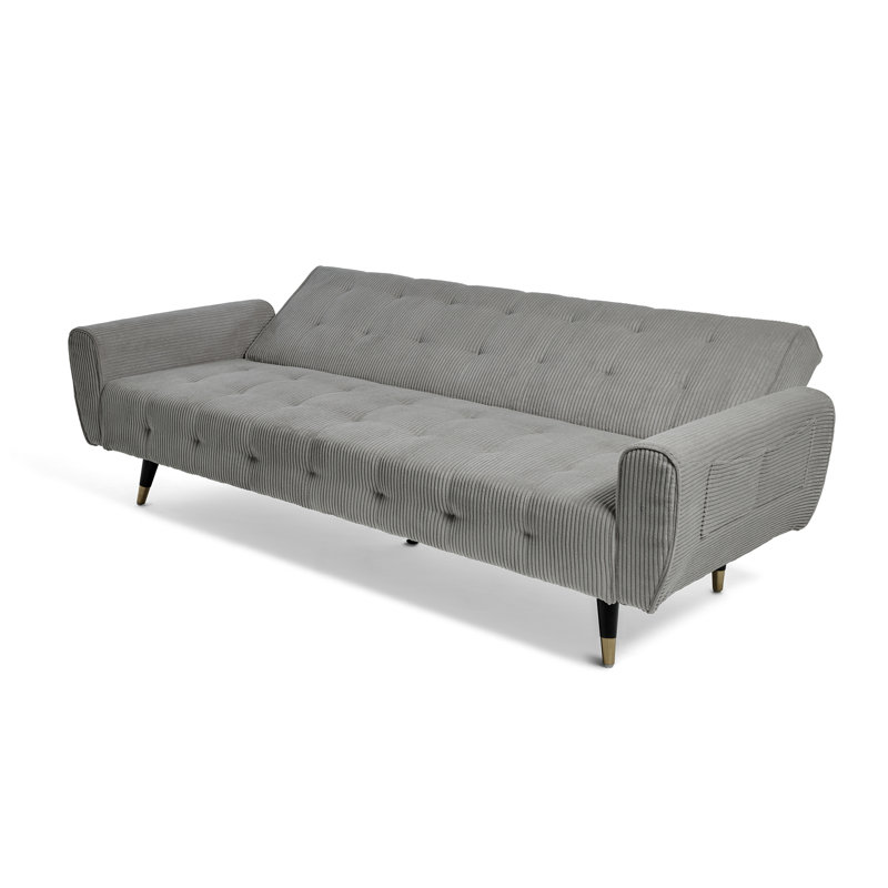 Sol 3 Seater Sleeper, Grey Corduroy