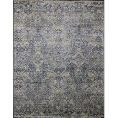 Contemporary, Transitional One-of-a-Kind Rectangle 6 X 9'2" Hand Knotted Area Rug