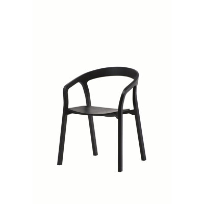 She Said Solid Wood Stacking Arm Chair