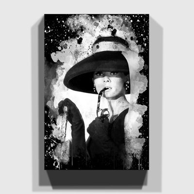 Audrey Hepburn 8 - Wrapped Canvas