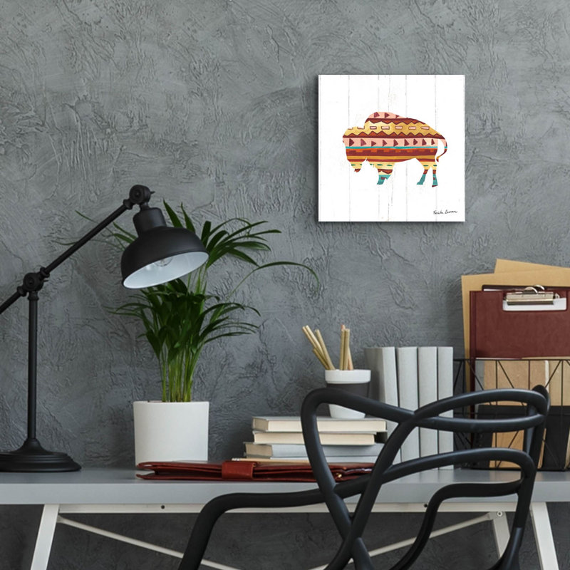  «Southwestern Vibes 2» par Farida Zaman, art mural en verre acrylique, 12 po x 12 po