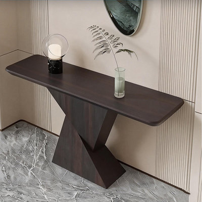 American-style wooden console table