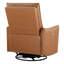 Fauteuil inclinable électrique pivotant en cuir véritable Gabi (ensemble de 2)-121435810
