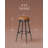 Bar Stools Set of 2, Counter Height Swivel Bar Stools, Synthetic Leather with Stitching-101042405-101042401