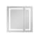 30" H Recessed or Surface LED Mirror Cabinet With Defogger And Adjustable Shelves