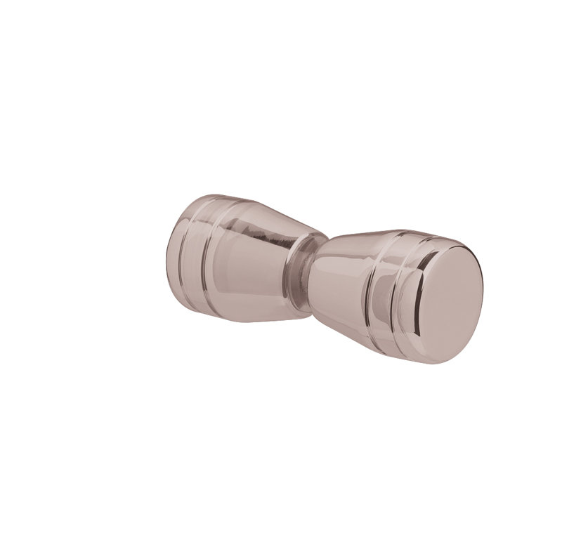 Brixwell KDBTB-BP Boutons dos à dos Deluxe Series étain brossé, Nickel brossé