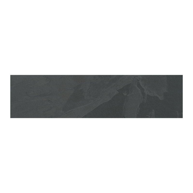 Camden 6 in. x 24 in. Gauged Slate Floor and Wall Tile, Charcoal