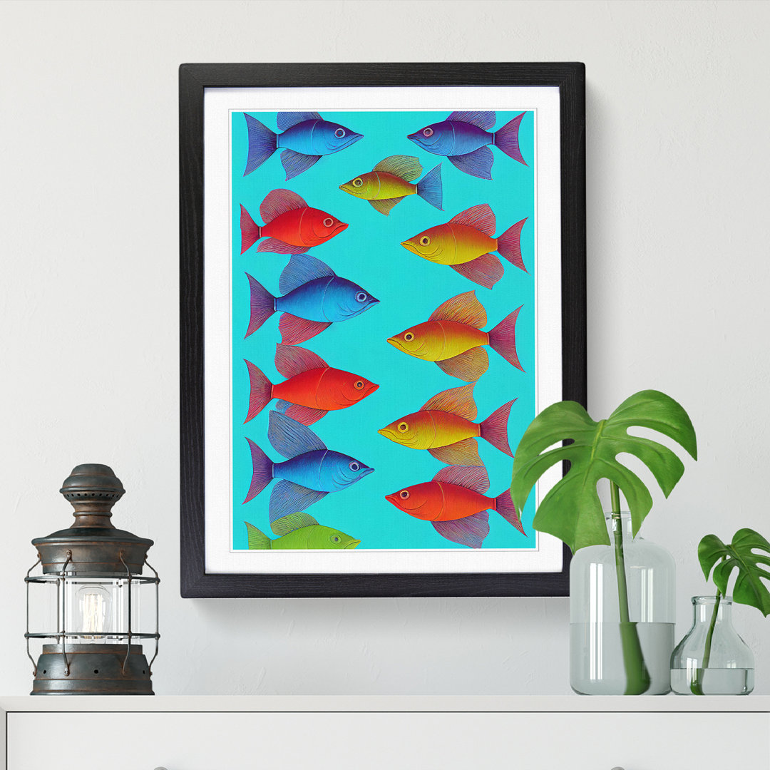 School of Fish Vol.3 - Single Picture Frame Graphic Art