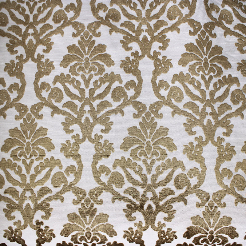 Damask Velvet | Kiani Fabric, Fawn