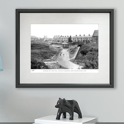 Marske By The Sea, Valley Gardens And Bandstand 1938 - Single Picture Frame Print