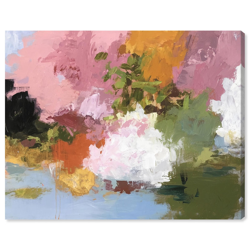«Color Composition II», reproduction d'art sur toile par Art Remedy, tendue sur châssis, 45 x 36, Toile tendue avec châssis