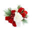 Hydrangea Holiday Arrangement with Velvet Bows