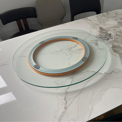 Plateau tournant sandwich en verre trempé