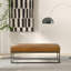 Banc en cuir brun clair Odessa