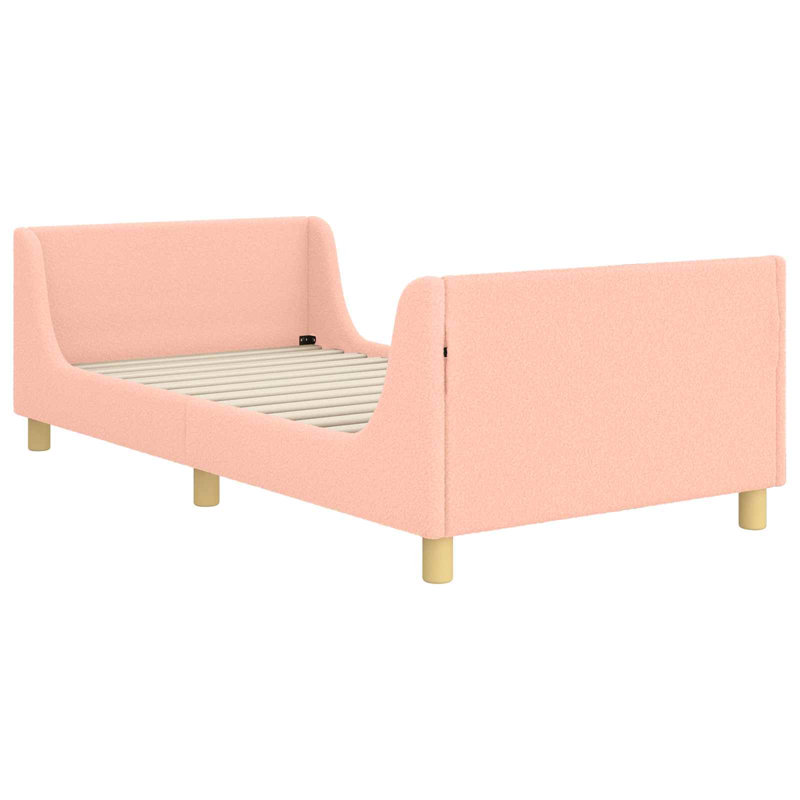 Bed Frame, Single (3'), Light Pink/Natural