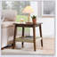Table d'appoint de 23 pouces de style Mid-Century avec tablette en rotin tissé, design bohème pour le rangement et le style dans les salons, les chambres et les bureaux à domicile